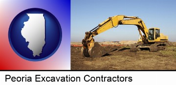 excavation project equipment in Peoria, IL