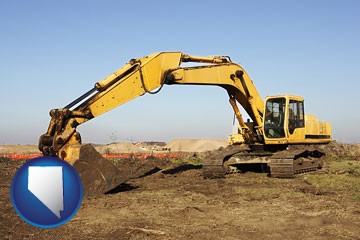 excavation project equipment - with Nevada icon