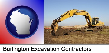 excavation project equipment in Burlington, WI